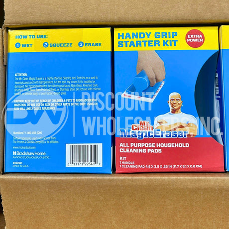 Mr. Clean Magic Eraser Scrubber Sponge with Handle, Blue (76 Pcs Lot)