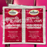 Diffel Growth & Curl Shampoo & Conditioner Duo Travel (72 Pcs Lot)