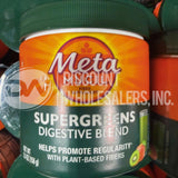 Metamucil Supergreens Digestive Blend Fiber Supplement 5.5 oz Kiwi Apple (120 Pcs Lot)