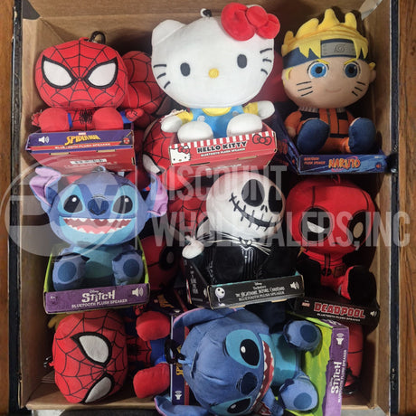 Plush Wireless Bluetooth Speaker Different Characters Mix (110 Pcs Lot)