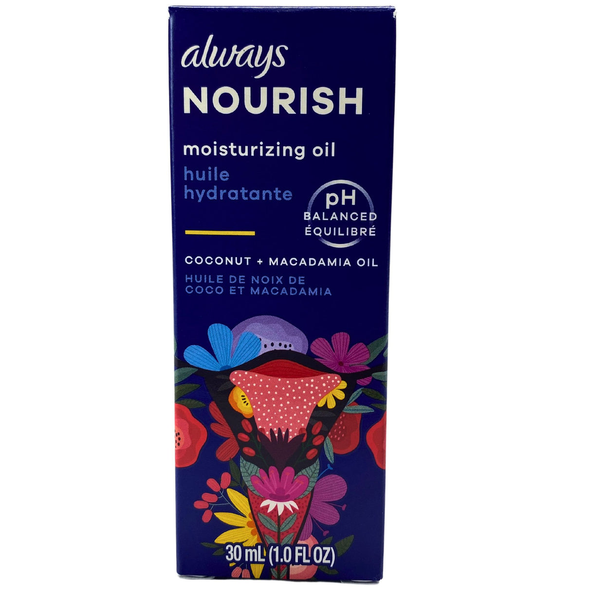 Always Nourish Moisturizing Oil Hydratante Coconut+Macadamia Oil 30ml(1.0fl.oz) (120 Pcs Lot)