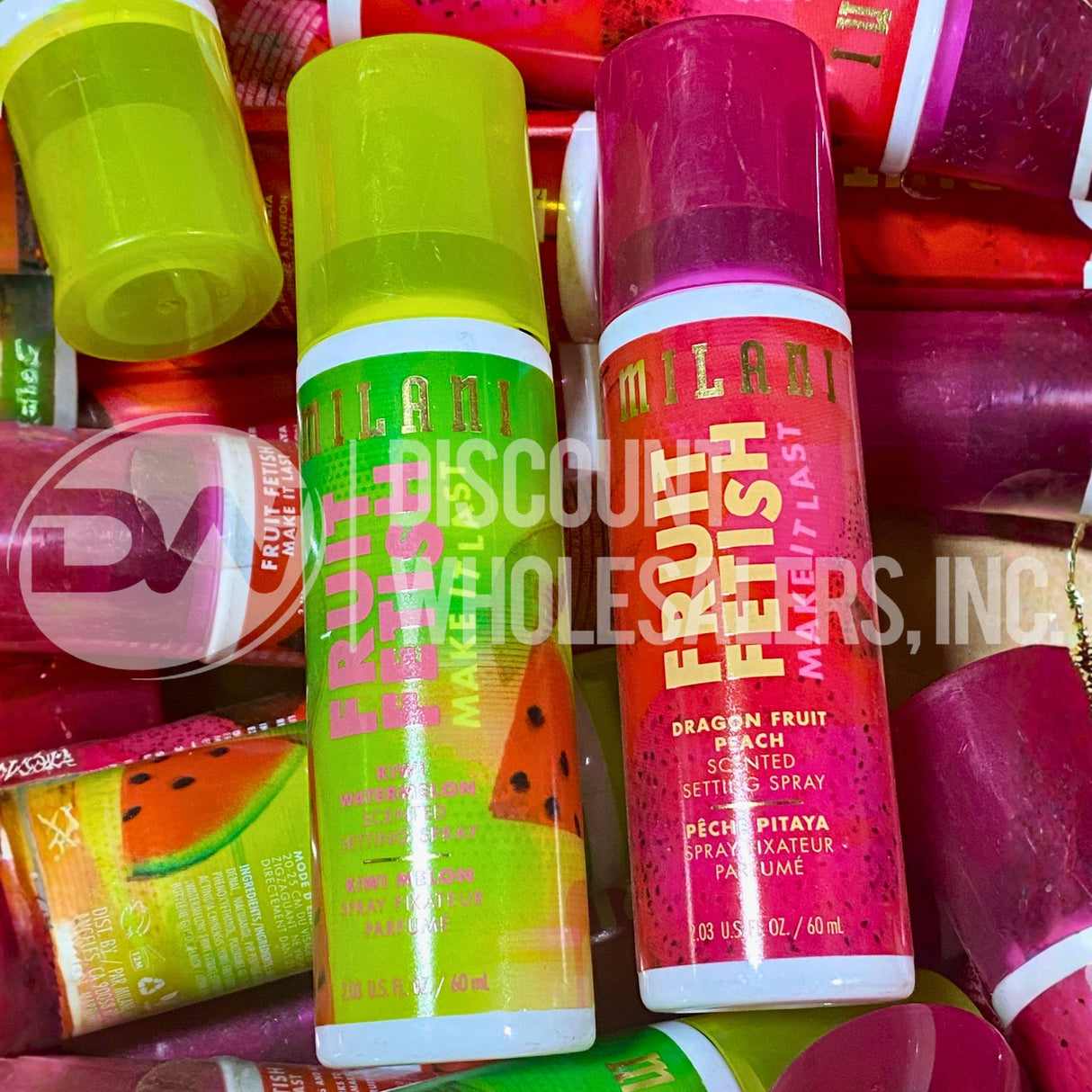 Milani Fruit Fetish Dragon Fruit and Kiwi Watermelon Setting Spray (60 Pcs Lot)