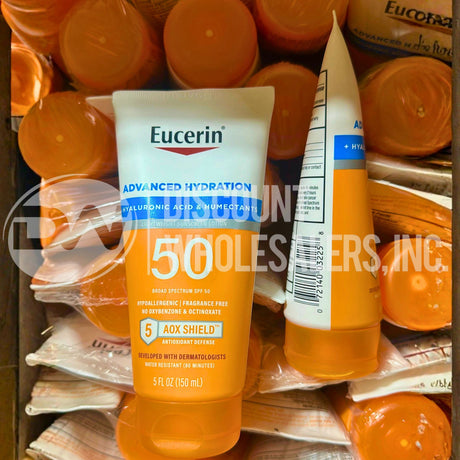 Eucerin Advanced Hydration SPF 50 de amplio espectro 5 OZ FL (lote de 72 piezas)