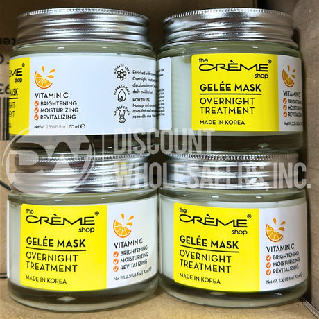 The Crème Shop Gelée Mask Vitamin C Overnight Treatment 2.36 oz (72 Pcs Lot)