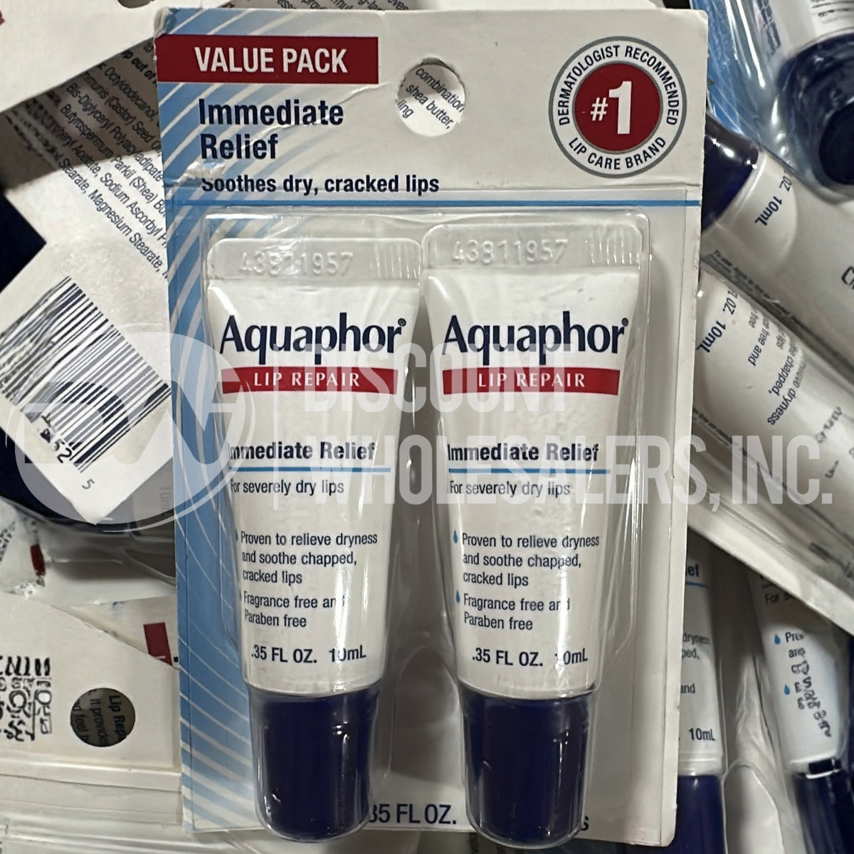 Aquaphor Lip Repair Immediate Relief For Severely Dry Lips Balm 2 pack (180 Pcs Lot)