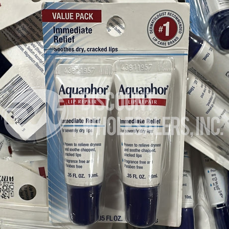 Aquaphor Lip Repair Immediate Relief For Severely Dry Lips Balm 2 pack (180 Pcs Lot)