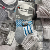 SOCKS Performance Women’s Ankle Double Dry 6-Pair Multi/White Size 5-9 (240 Pcs Lot)