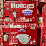 Huggies, Little Movers, Size 4 22-37LBS 10-17KG 52 COUNT (28 Pcs Lot)