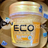 ECO Style Olive Oil & Shea Butter w/Black Castor Oil & Flaxseed Styling Gel 16 oz (100 Pcs Lot)
