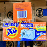 Washing Machine Cleaner by Tide,Washer Cleaning Tablets for Front and Top Loader 6 SINGLE PACKS (90 Pcs Lot)