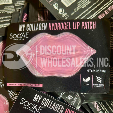 SOO'AE My Collagen Hydrogel Lip Patch Super Berry Complex Hydrolyzed Collagen (500 Pcs Lot)