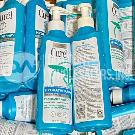 Curél Hydra Therapy In Shower Lotion, Wet Skin Moisturizer for Dry or Extra-dry 12 FL (130 Pcs Lot)