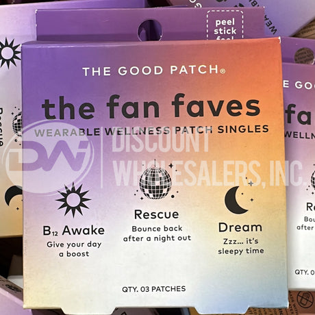 The Good Patch Fan Faves B Awake Rescue & Dream Wellness Patches (188 Pcs Lot)