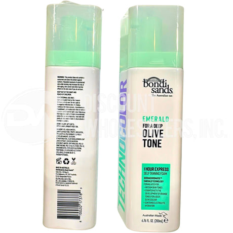 Bondi Sands Technocolor Emerald 1 Hour Express Self Tan Foam- 200 ml/6.76 Oz (120 Pcs Lot)
