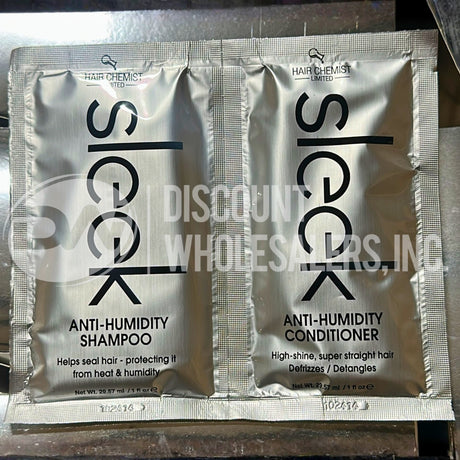 Sleek Anti-Humidity Shampoo and Conditioner Duo Travel (72 Pcs Lot)