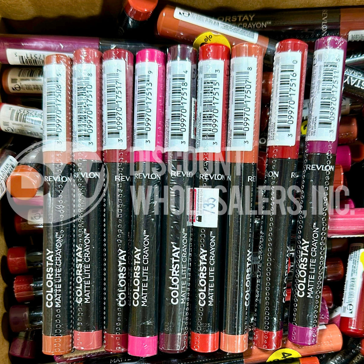 Revlon Assorted Colorstay Matte Lite Crayon Different Shades (250 Pcs Lot)
