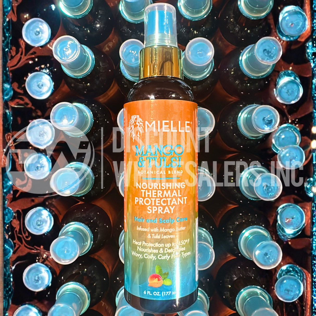 Mielle Mango & Tulsi Nourishing Thermal Protectant Spray 6oz Heat Protection 6FL (82 Pcs Lot)