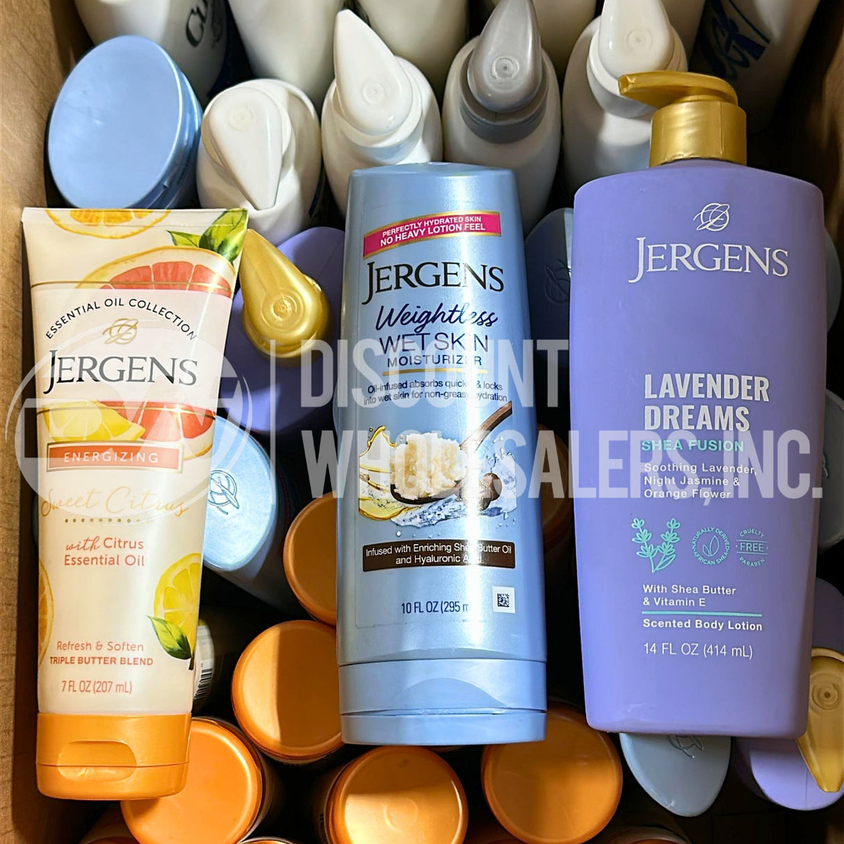 Jergens And Curel Assorted Body Care Different Sizes (65 Pcs Lot)