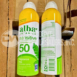 Alba Botanica SPF 50 Sensitive Sunscreen Spray Fragrance Free 5 Ounce (132 Pcs Lot)
