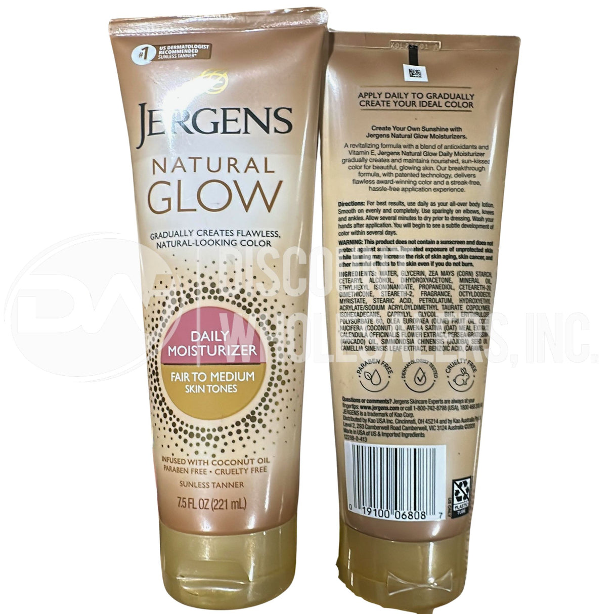 Jergens Natural Glow Daily Moisturizer Fair to Medium 7.5 Oz (74 Pcs Lot)