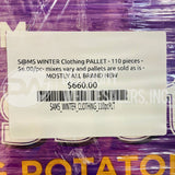 S@MS WINTER Clothing - (110 Pcs Per Pallet)
