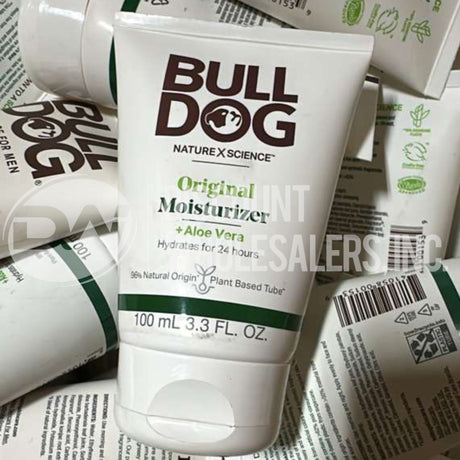 Bulldog for Men Original Moisturizer with Aloe, Camelina and Green Tea 3.3 fl oz (122 Pcs Lot)