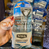 Schick Quattro Titanium 1 Razor +3 Cartridges (40 Pcs Lot)