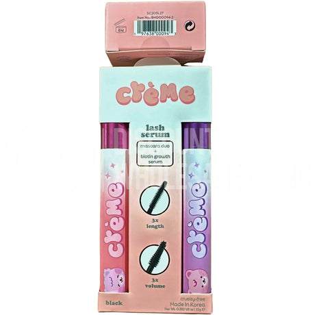 The Crème Shop Lash Serum Duo Black Mascara & Biotin Growth Serum (144 Pcs Lot)