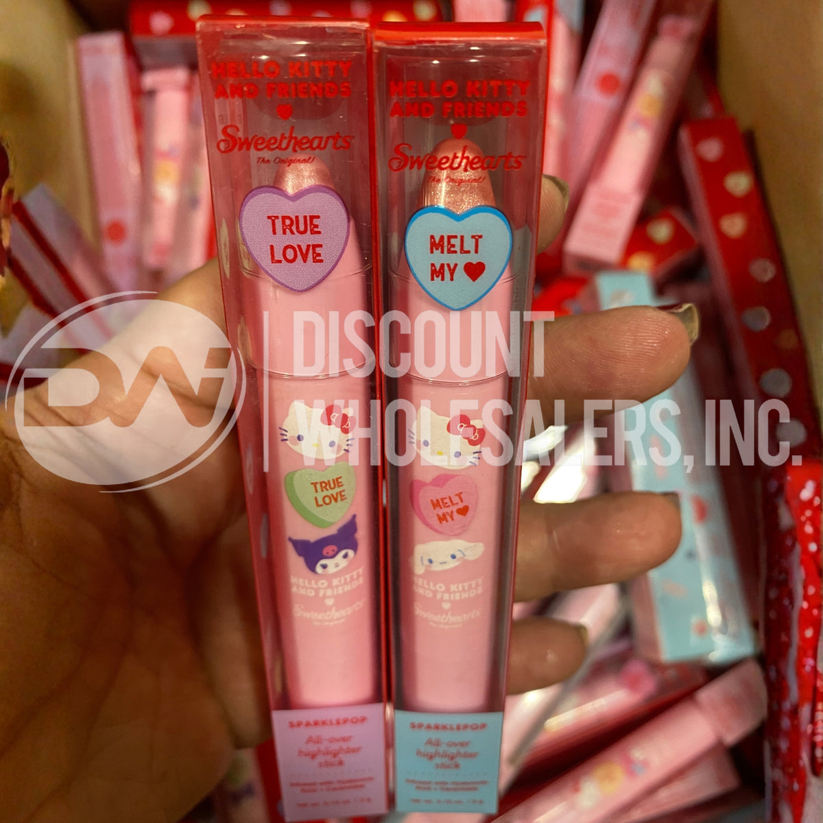 Creme Sparkle Pop All-Over Highlighter Stick Mix (200 Pcs Lot)