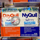 Vicks DayQuil NyQuil Severe Cold Flu Caplets - 48 Count (55 Pcs Lot)