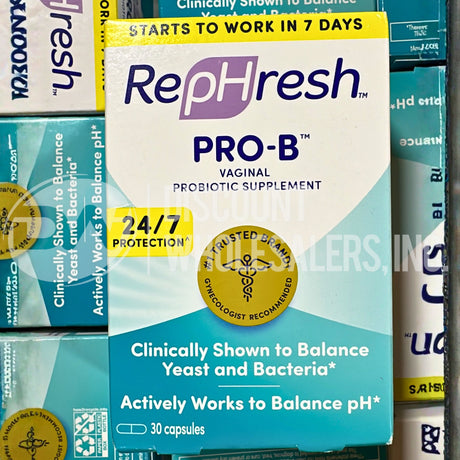 RepHresh Pro-B Probiotic Supplement for Women 30 Oral Caps (85 Pcs Lot)