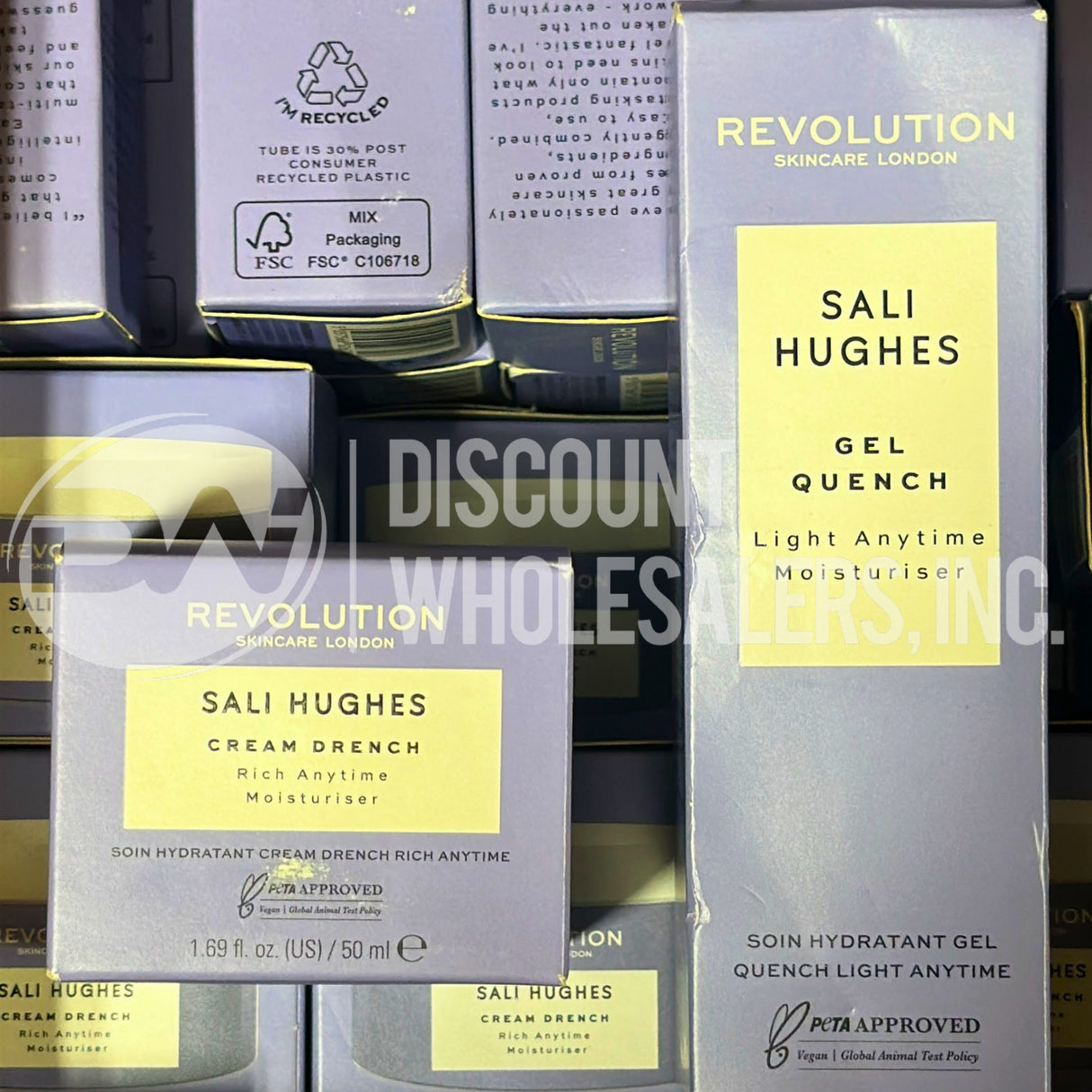 Revolution Sali Hughes Gel Quench 2.02 Fl And Cream Drench 1.69 Fl (80 Pcs Lot)