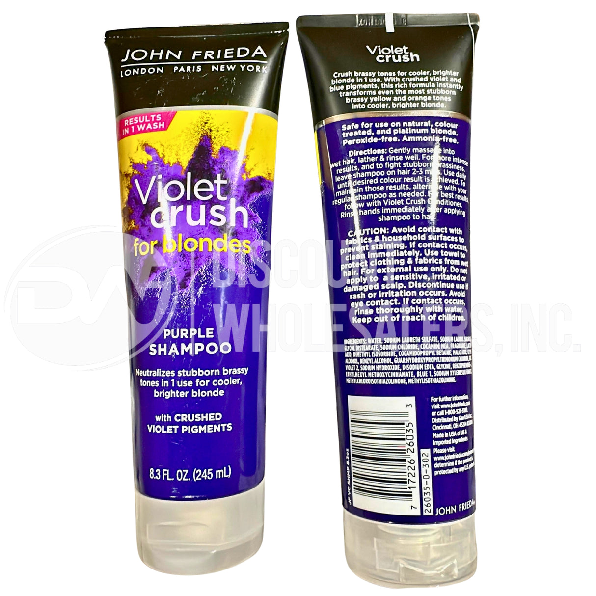 John Frieda Violet Crush For Blondes Purple Hair Shampoo - 8.3 oz (150 Pcs Lot)