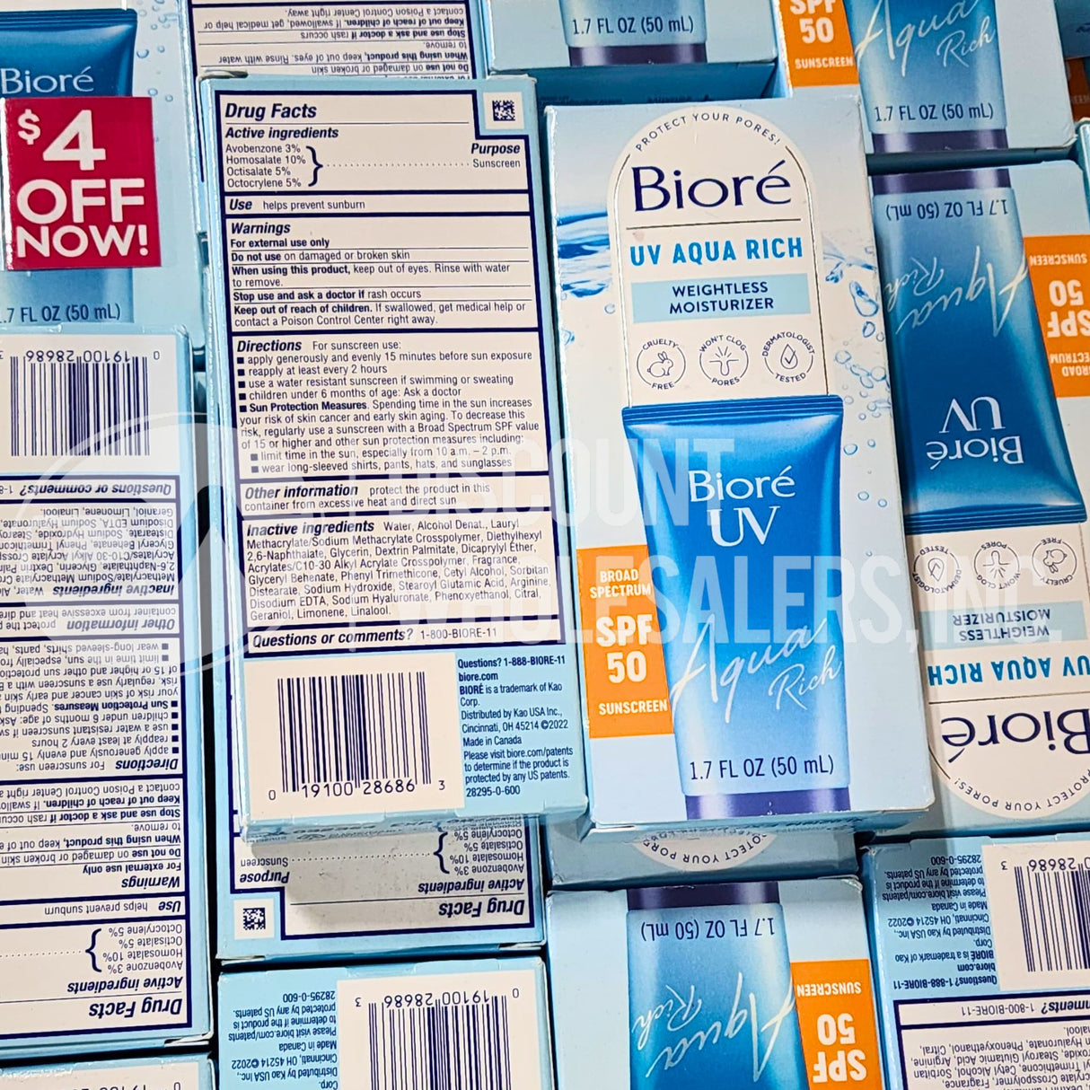 Biore Uv Aqua Rich 1.7 Fl (430 Pcs Lot)