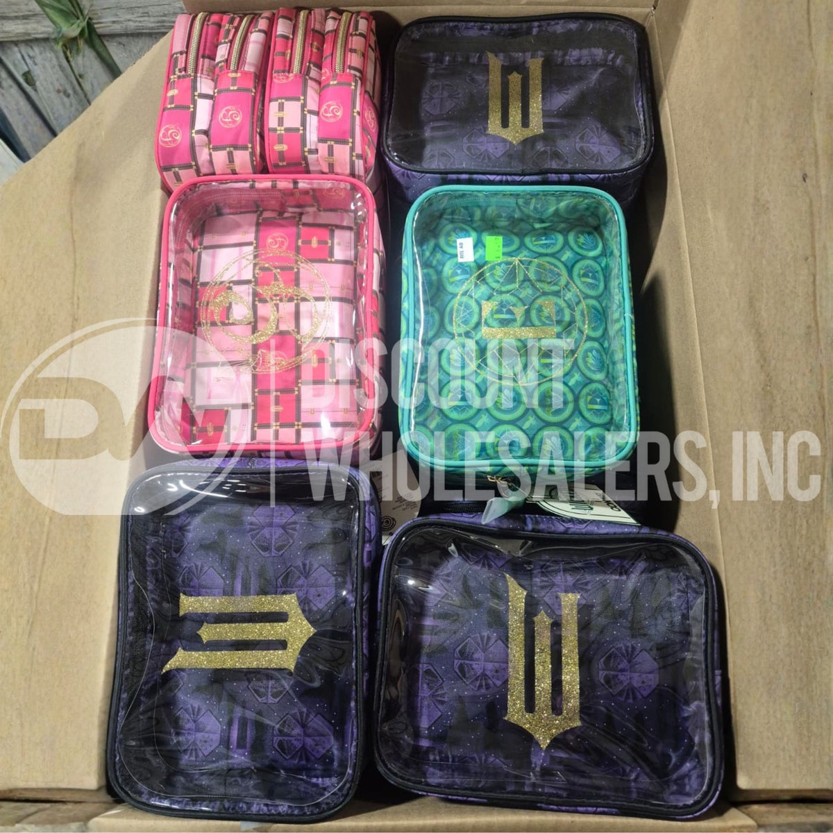 Wicked  Double Zip Organizer - Toiletry Bag - Makeup Bag - Travel Makeup Bag - Makeup Organizer - Gifts for her - Conair Mix (60 Pcs Lot)