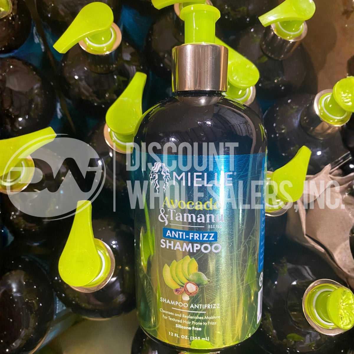 Mielle Organics Avocado & Tamanu Anti-Frizz Shampoo Silicone Free (72 Pcs Lot)