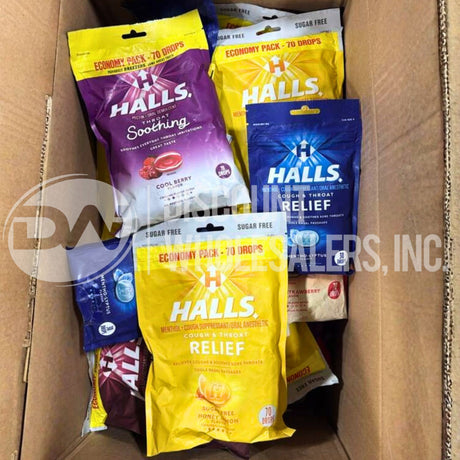 Halls Assorted Different Sizes (75 Pcs Lot)