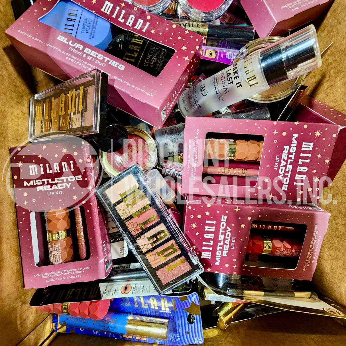 Milani Assorted Makeup Eyeshadows, Mascaras, Blush, Concealer, Foundation,  Lipgloss and More Different Shades (220 Pcs Lot)