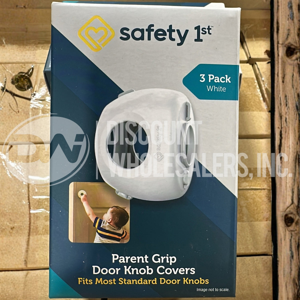 Safety 1st Parent Grip Door Knob Covers, White, One Size (Pack of 3) (120 Pcs Lot)