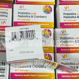 vH Essentials Probiotics for Women with Prebiotics, Cranberry & Vitamin C - 60 Ct (200 Pcs Lot)