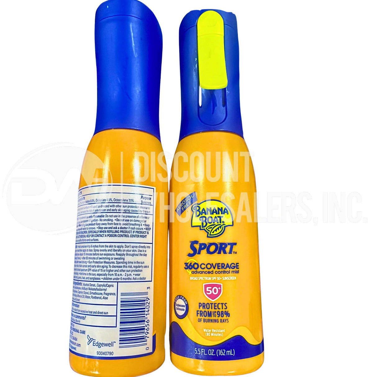 Banana Boat Sport 360 Advanced Mist Sunscreen Spray SPF 50 5.5Oz (170 Pcs Lot)