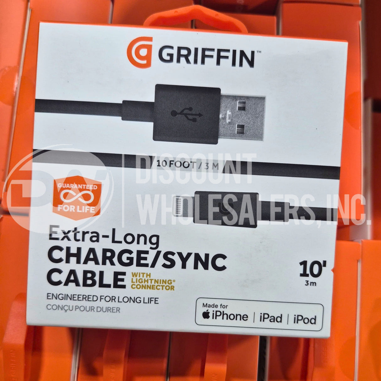 Griffin Extra-Long Charge Sync Cable 10 ft 4 (70 Pcs Lot)