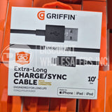 Griffin Extra-Long Charge Sync Cable 10 ft 4 (70 Pcs Lot)