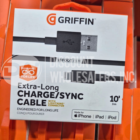 Griffin Extra-Long Charge Sync Cable 10 ft 4 (70 Pcs Lot)