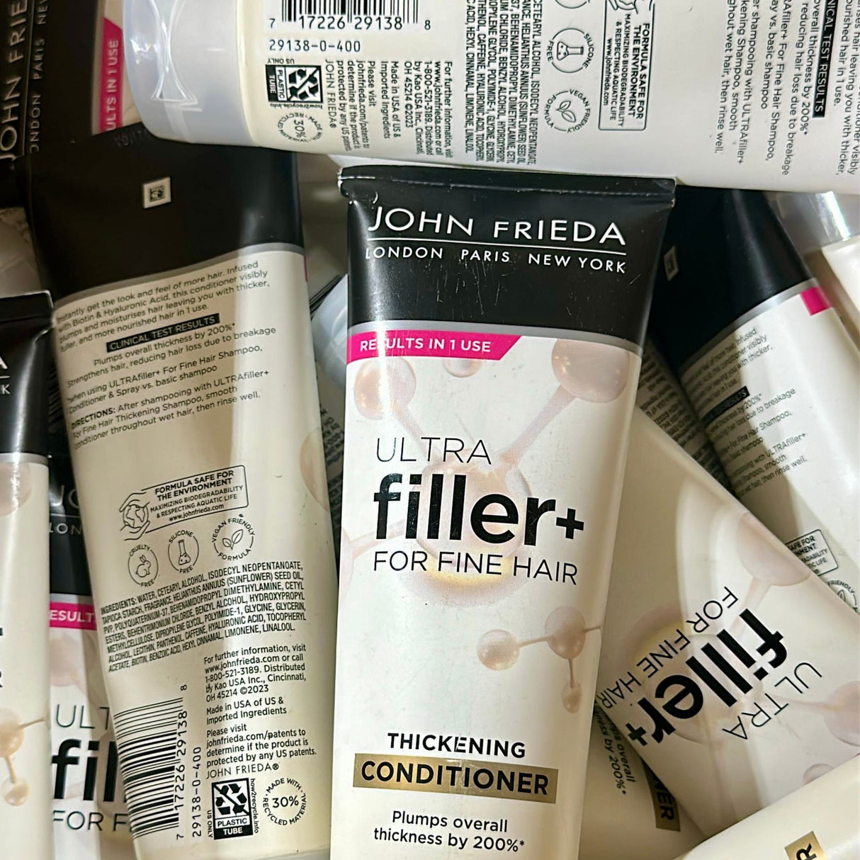 John Frieda Ultra Filler + Thickening Conditioner For Fine Hair w/ Biotin 8.3 Oz (114 Pcs Lot)