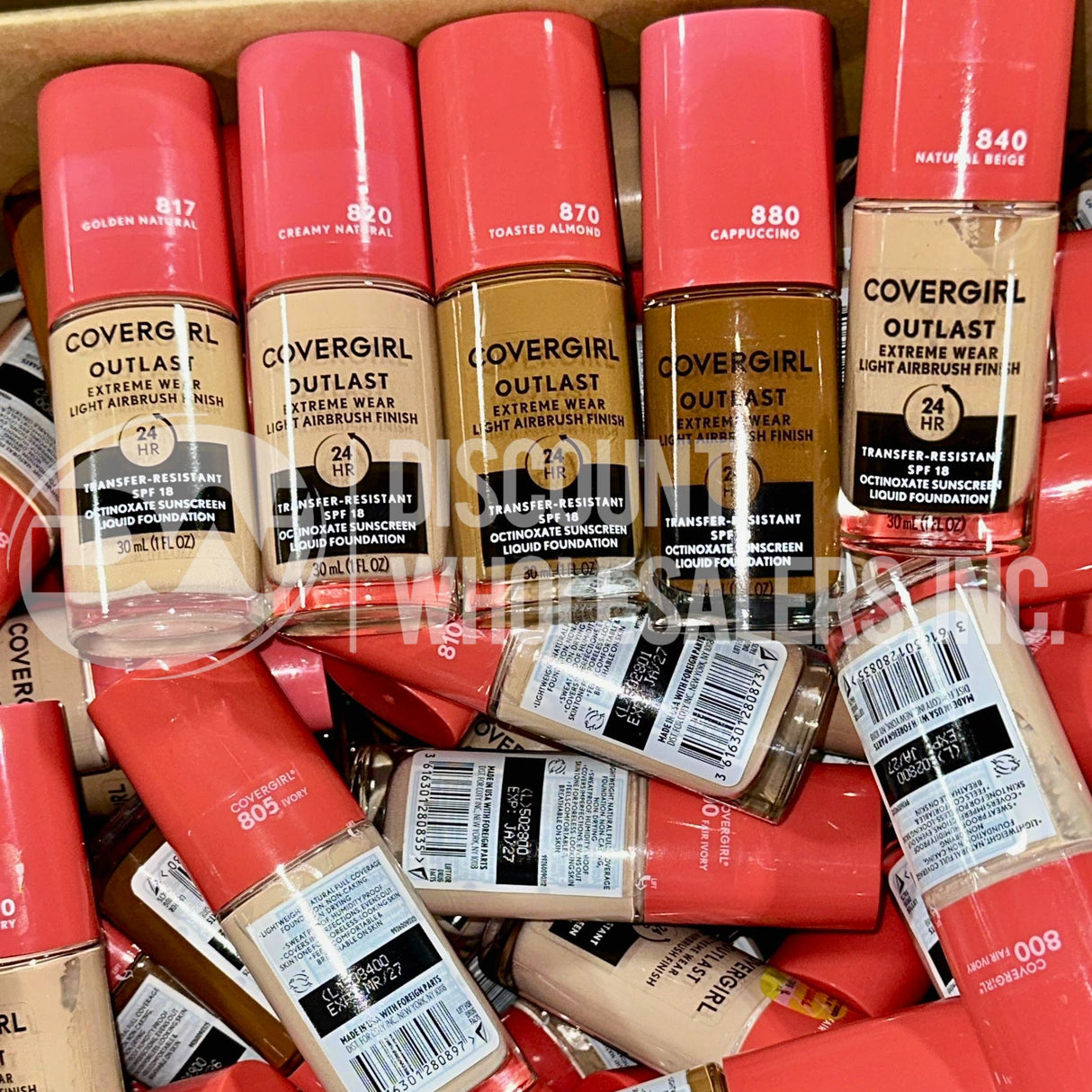 CoverGirl Outlast Extreme Wear Liquid Foundation Different Shades (100 Pcs Lot)
