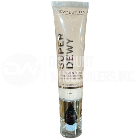 Makeup Revolution, Super Dewy Tinted Moisturiser, Light Coverage, Dewy Finish, Light, 1.85 fl. Oz. (216 Pcs Lot)