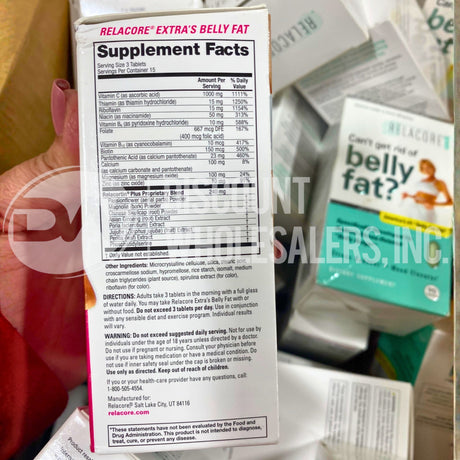 Relacore Belly Fat Dietary Supplement Assorted (60 Pcs Lot)