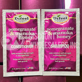 Difeel Pomegranate & Manuka Honey Shampoo & Conditioner Travel (72 Pcs Lot)