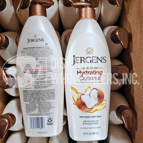Jergens Hydrating Coconut Body Lotion 16.8oz Dry Skin (80 Pcs Lot)